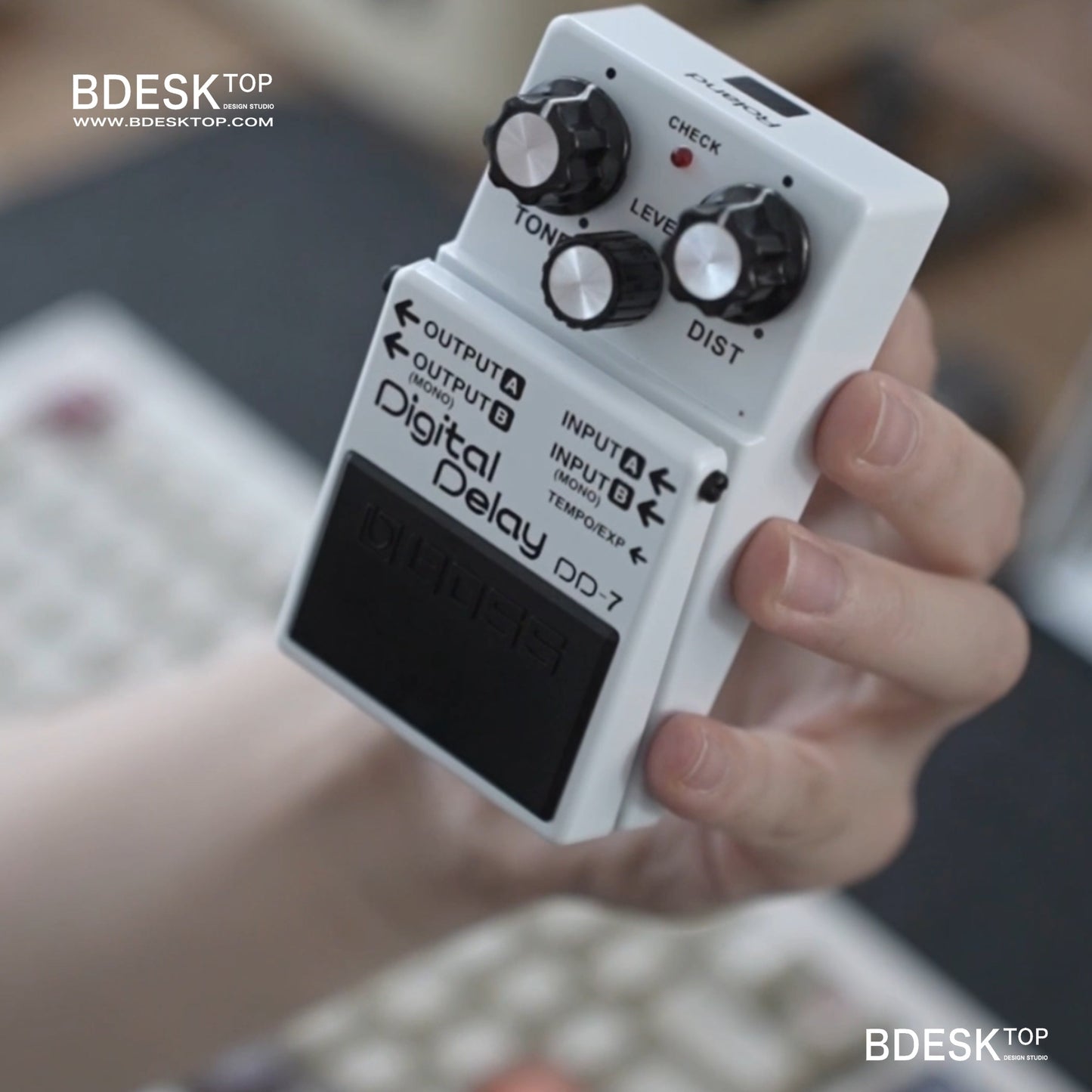 Bdesktop Retro Wireless Mouse – Guitar Pedal Edition