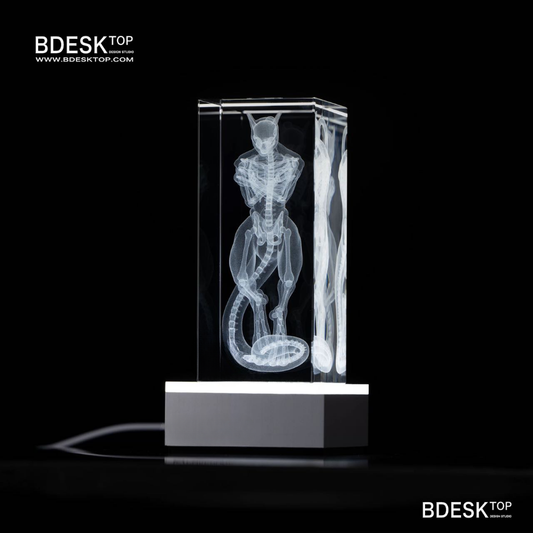 Bdesktop Crystal-Inspired RGB Lamp Base, Smart Metal Stand for Mood Lighting